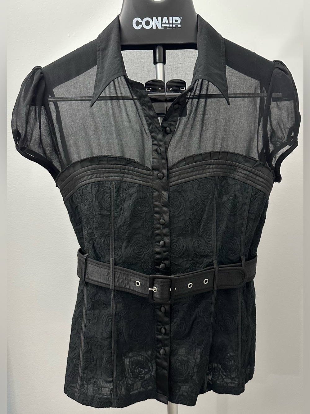Lulumari Short Sleeve Blouse with Belt